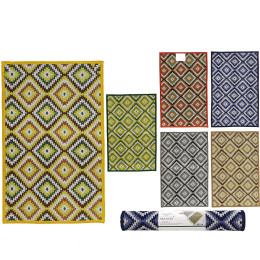 Χαλί Πολύχρωμο 70% πολυεστέρας/30% βαμβάκι 55x140cm Σε 6 Χρώματα