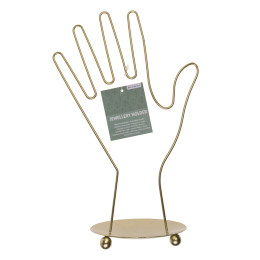 Μπιζουτιέρα Χέρι Χρυσό Μέταλλο 16x10x26.5cm