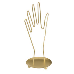 Μπιζουτιέρα Χέρι Χρυσό Μέταλλο 16x10x26.5cm