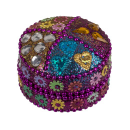 Κουτί Αποθήκευσης Κοσμημάτων Οριένταλ Πολύχρωμο Φ4.5cm Σε 12 Σχέδια