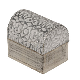 Κουτί Αποθήκευσης Κοσμημάτων Μέταλλο/Ξύλο 5x3.8cm Σε 6 Σχέδια