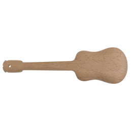 Κουτάλα Σαλάτας Σε Σχήμα Κιθάρας Φυσικό Ξύλο 27cm