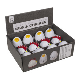 Χρονόμετρο Κουζίνας Αβγό Και Κόκορας 8x7cm Σε 3 Σχέδια