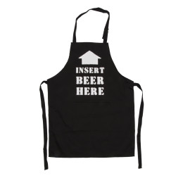 Ποδιά Κουζίνας ‘Cook & Grill’ Μαύρο Βαμβακερό 80x60cm Σε 6 Σχέδια