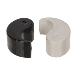 Σετ Δοχεία Αλατοπίπερο Ying Yang Λευκό/Μαύρο Κεραμικό 6x6x7cm 2Τμχ