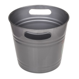 Δοχείο Πάγου ‘Iced Cold Beer!’ Με Χερούλια Γκρι Μέταλλο 6lt