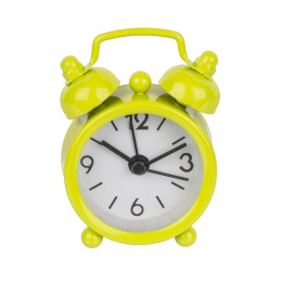 Μίνι Ξυπνητήρι Μέταλλο 6x4cm Σε 6 Χρώματα