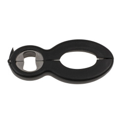 Ανοιχτήρι Universal 6 Σε 1 Μαύρο/Γκρι Μέταλλο/Πλαστικό 14.5x6cm