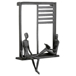 Ανάγλυφο τοίχου Ορθογώνιο Μεταλλικό Σκούρο Καφέ 17X9X25Cm 17X9X25Cm