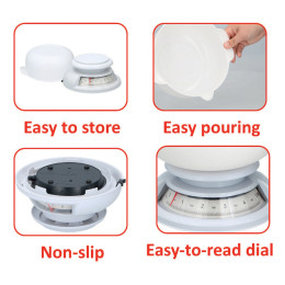 Ζυγαριά Κουζίνας 5kg Λευκή ALPINA