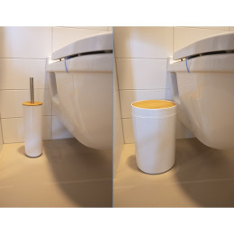 Σετ Μπάνιου και Τουαλέτας 6Τμχ Λευκό ALPINA