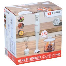 Σετ Χειρός Μπλέντερ 400W ALPINA
