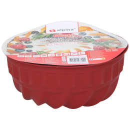 Φόρμα Κέικ Bundt Σιλικόνη 24x24x10.5cm ALPINA Σε 2 Χρώματα