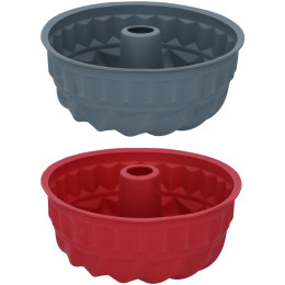 Φόρμα Κέικ Bundt Σιλικόνη 24x24x10.5cm ALPINA Σε 2 Χρώματα