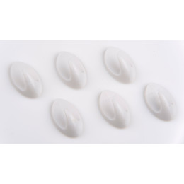 Αυτοκόλλητοι Γάντζοι Τοίχου 4/6/8Τμχ Λευκοί