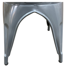 Καρέκλα ArteLibre Βιομηχανικού Τύπου Vintage TOLIKO Γκρι Μέταλλο 44x49x84cm