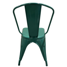 Καρέκλα ArteLibre Βιομηχανικού Τύπου Vintage TOLIKO Πράσινο Μέταλλο 44x49x84cm