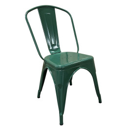 Καρέκλα ArteLibre Βιομηχανικού Τύπου Vintage TOLIKO Πράσινο Μέταλλο 44x49x84cm