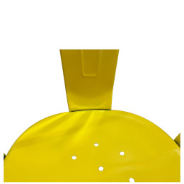 Καρέκλα ArteLibre Βιομηχανικού Τύπου Vintage TOLIKO Κίτρινο Μέταλλο 44x49x84cm