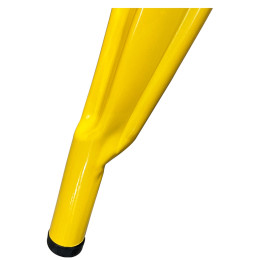 Καρέκλα ArteLibre Βιομηχανικού Τύπου Vintage TOLIKO Κίτρινο Μέταλλο 44x49x84cm