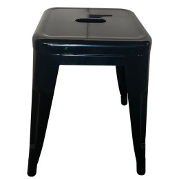 Σκαμπό ArteLibre Βιομηχανικού Τύπου Vintage VELINO Μαύρο Μέταλλο 38x38x45cm