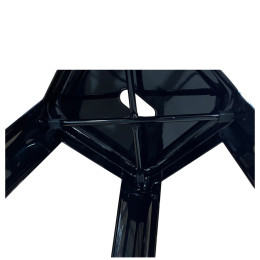 Σκαμπό Bar ArteLibre Βιομηχανικού Τύπου Vintage SILANO Μαύρο Μέταλλο 42x42x76cm