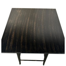 Τραπέζι Bar ArteLibre Βιομηχανικού Τύπου Vintage ARTEKTO Μαύρο Αντικέ Μέταλλο/Ξύλο 60x60x103cm