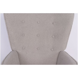 Πολυθρόνα ArteLibre MARION Γκρι Ύφασμα Μπουκλέ/Ξύλο 73x69x96cm