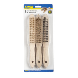 Βούρτσες Ατσαλένιες 3Τμχ KINZO