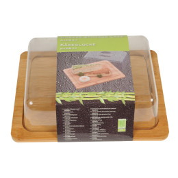 Βάση Τυριού Ξύλινη Με Πλαστικό Κάλυμμα 25x19x8cm