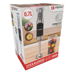 Ραβδομπλέντερ 700ml 1000W Ανοξείδωτο ALPINA