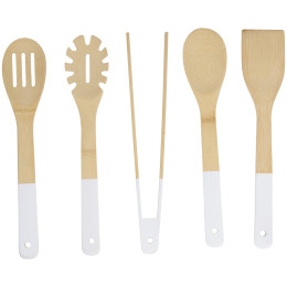 Σετ Μαγειρικών Σκευών Μπαμπού 5Τμχ Σε 4 Χρώματα ALPINA