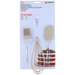 Σετ Εργαλείων Ζαχαροπλαστικής 3Τμχ Σε 4 Χρώματα ALPINA