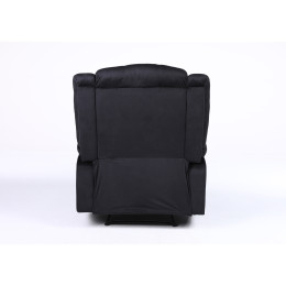 Πολυθρόνα Ανακλινόμενη ArteLibre CARINAE Μαύρο Βελούδο 93x90x100cm