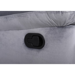 Πολυθρόνα Ανακλινόμενη ArteLibre CARINAE Γκρι Βελούδο 93x90x100cm