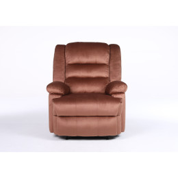 Πολυθρόνα Ανακλινόμενη ArteLibre CARINAE Καφέ Βελούδο 93x90x100cm