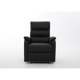 Πολυθρόνα Ανακλινόμενη ArteLibre RIGIL Με Λειτουργία Μασάζ Μαύρο PU 75x87x102cm