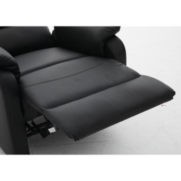 Πολυθρόνα Ανακλινόμενη ArteLibre RIGIL Με Λειτουργία Μασάζ Μαύρο PU 75x87x102cm