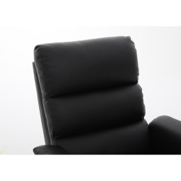 Πολυθρόνα Ανακλινόμενη ArteLibre RIGIL Με Λειτουργία Μασάζ Μαύρο PU 75x87x102cm