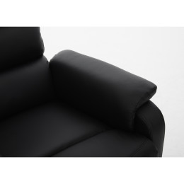 Πολυθρόνα Ανακλινόμενη ArteLibre RIGIL Με Λειτουργία Μασάζ Μαύρο PU 75x87x102cm