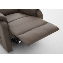 Πολυθρόνα Ανακλινόμενη ArteLibre RIGIL Με Λειτουργία Μασάζ Καφέ PU 75x87x102cm