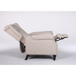 Πολυθρόνα Ανακλινόμενη ArteLibre ALNAIR Μπεζ Ύφασμα 78x85x104cm