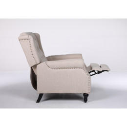 Πολυθρόνα Ανακλινόμενη ArteLibre ALNAIR Μπεζ Ύφασμα 78x85x104cm
