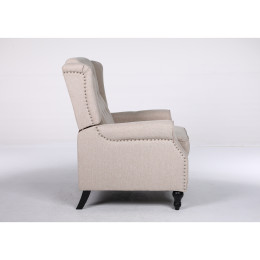 Πολυθρόνα Ανακλινόμενη ArteLibre ALNAIR Μπεζ Ύφασμα 78x85x104cm