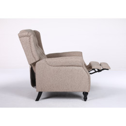 Πολυθρόνα Ανακλινόμενη ArteLibre ALNAIR Καφέ Ύφασμα 78x85x104cm