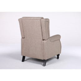 Πολυθρόνα Ανακλινόμενη ArteLibre ALNAIR Καφέ Ύφασμα 78x85x104cm