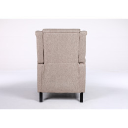 Πολυθρόνα Ανακλινόμενη ArteLibre ALNAIR Καφέ Ύφασμα 78x85x104cm