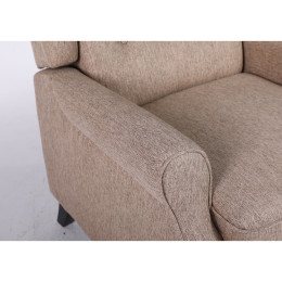 Πολυθρόνα Ανακλινόμενη ArteLibre ALNAIR Καφέ Ύφασμα 78x85x104cm