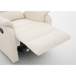 Πολυθρόνα Ανακλινόμενη ArteLibre TALITHA Μπεζ PU 79x97x101cm