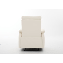 Πολυθρόνα Ανακλινόμενη ArteLibre TALITHA Μπεζ PU 79x97x101cm
